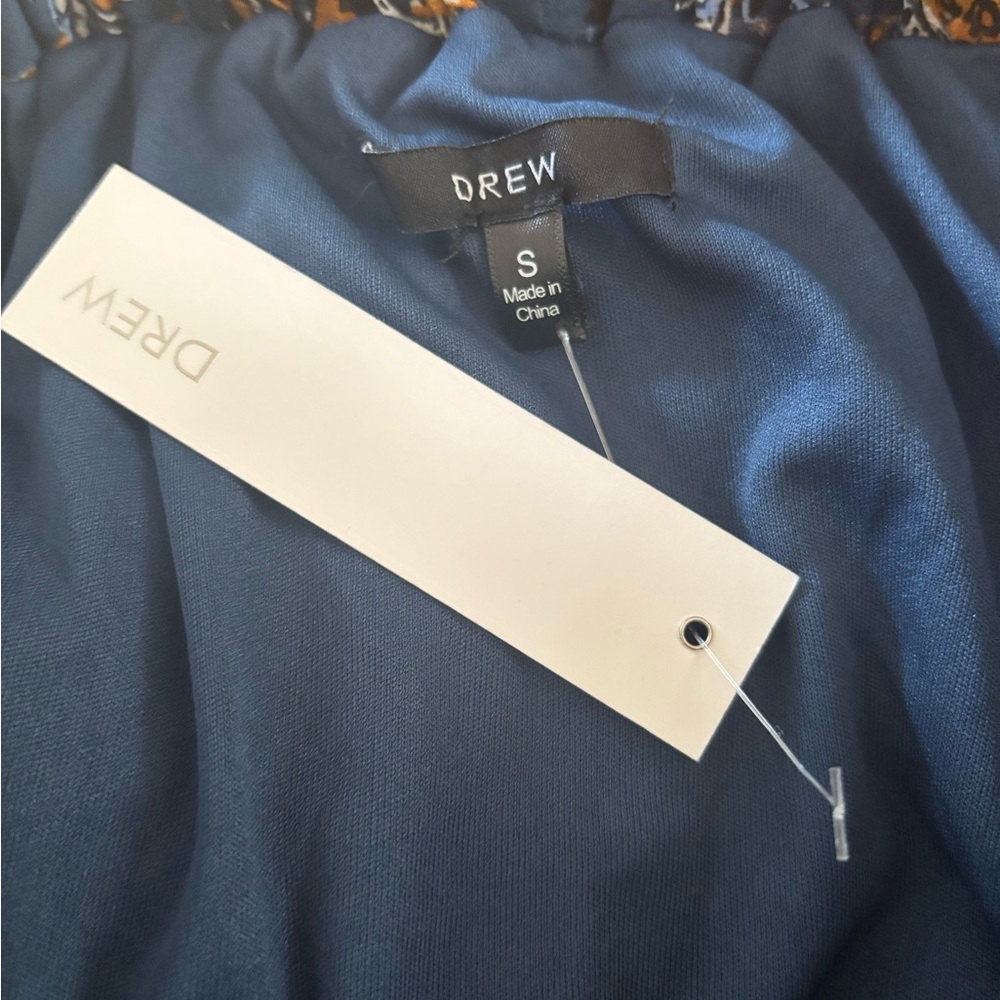 Drew Anthropology Navy Blue Women's 2 Tier Skirt Size Small NWT - Picture 4 of 5